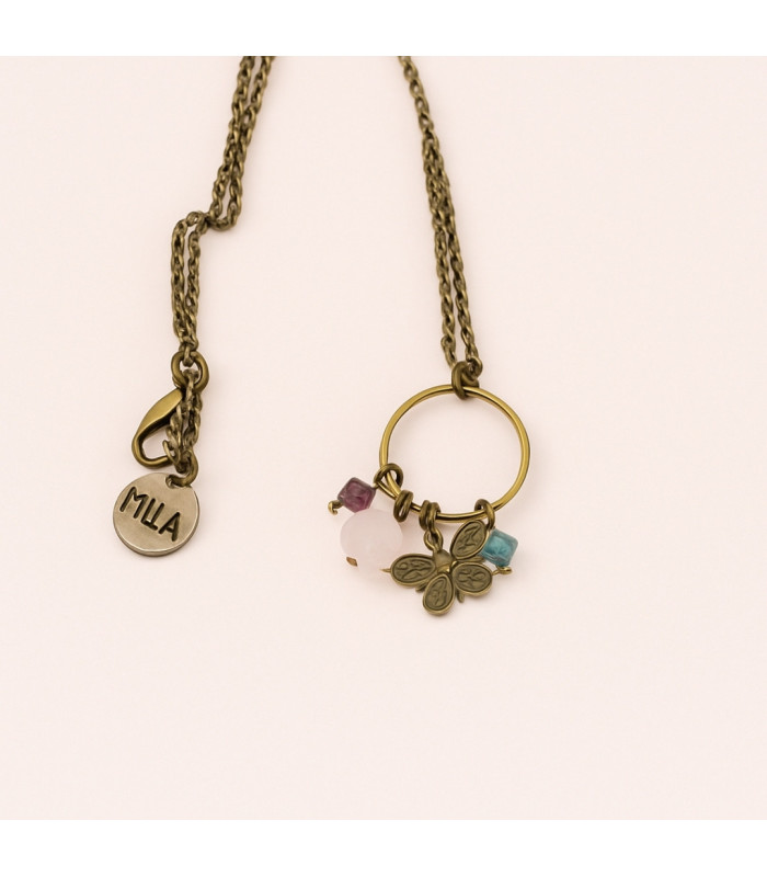 Collier Mila Création Jonc Pampilles