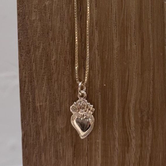 Gold-plated Sacred Heart Necklace