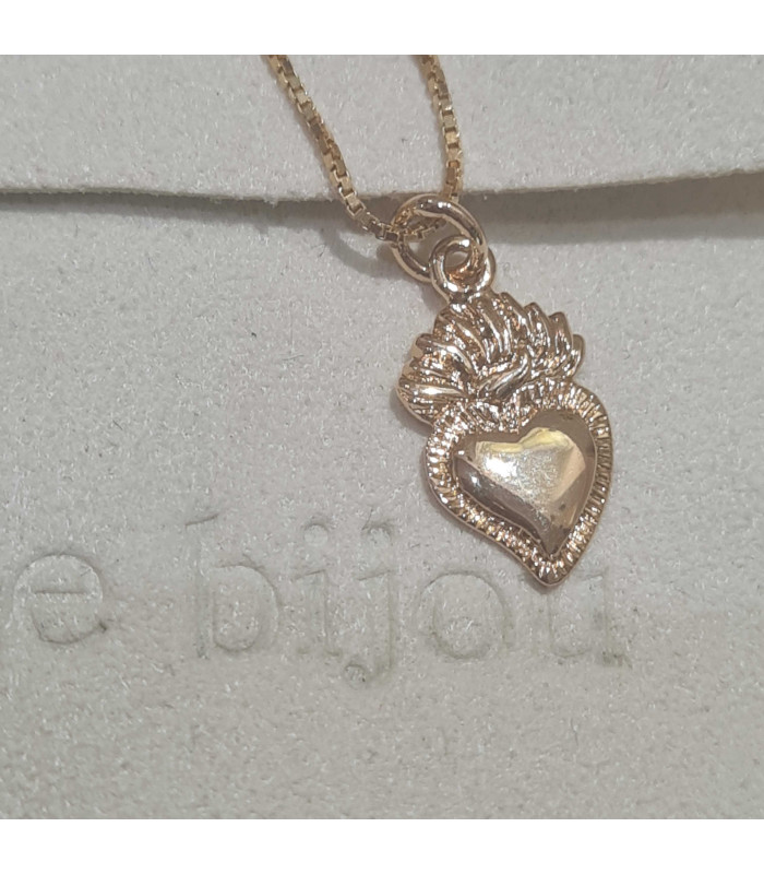 Gold-plated Sacred Heart Necklace
