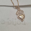 Gold-plated Sacred Heart Necklace