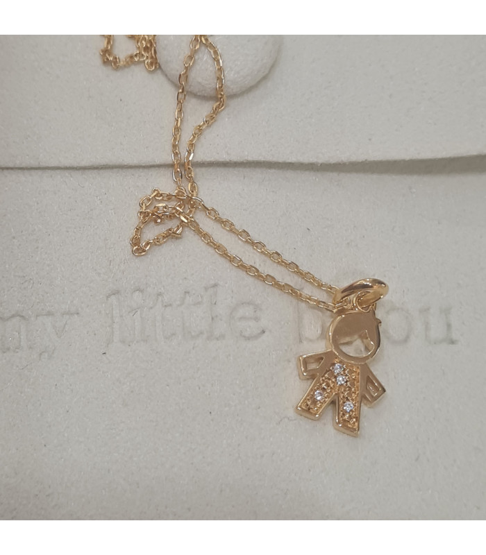 Gold plated LITTLE BOY necklace