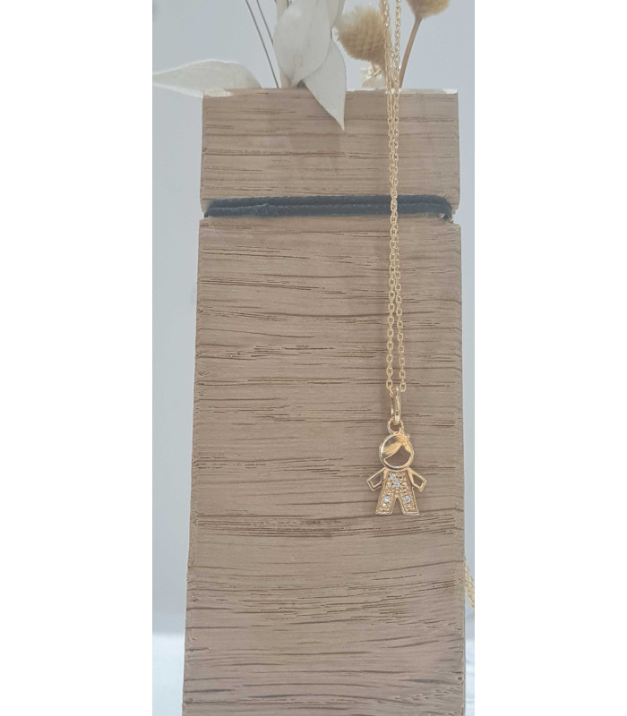 Gold plated LITTLE BOY necklace