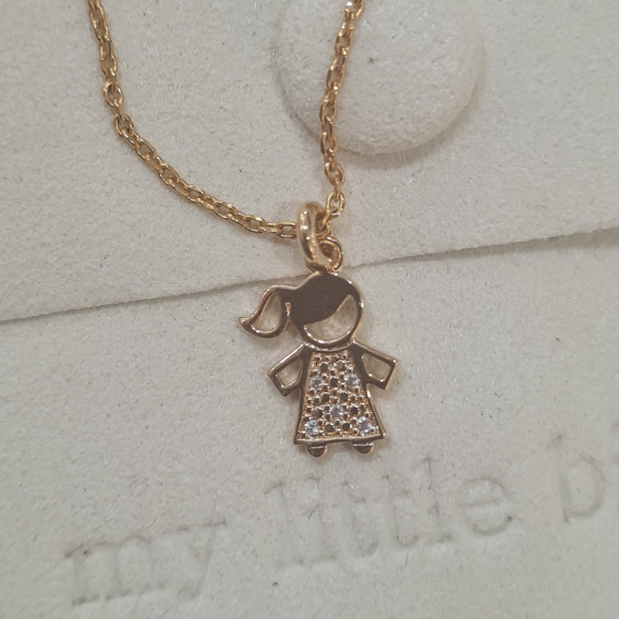 Collier LITTLE GIRL plaqué or