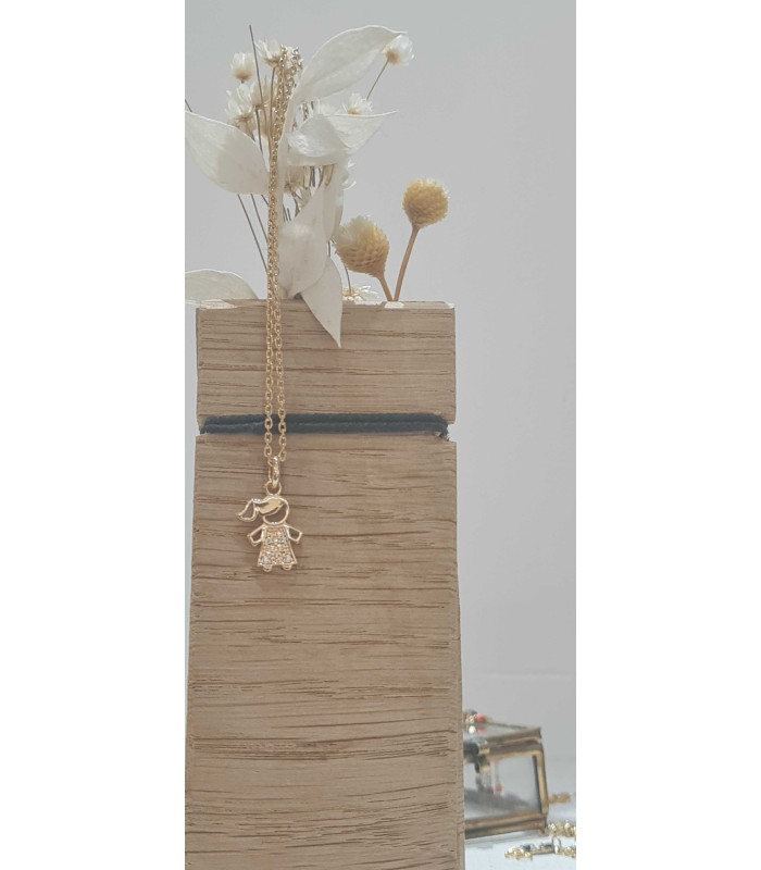 Gold plated LITTLE BOY necklace