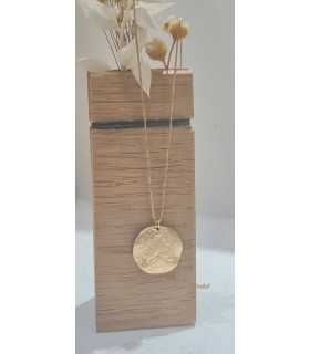 Collier Médaille Martelée
