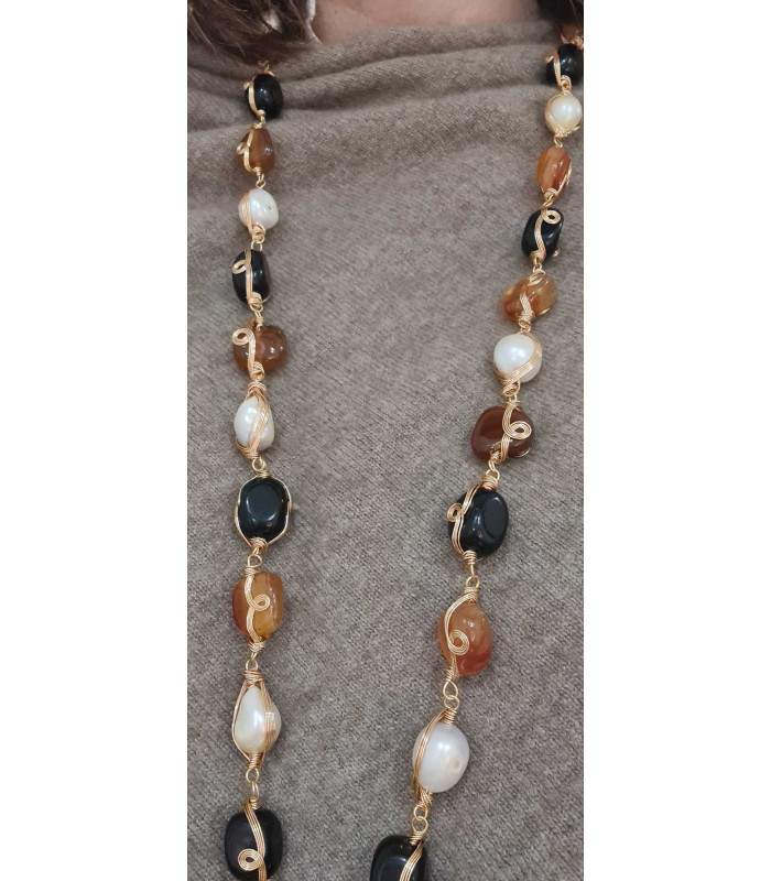 Gold plated LITTLE BOY necklace