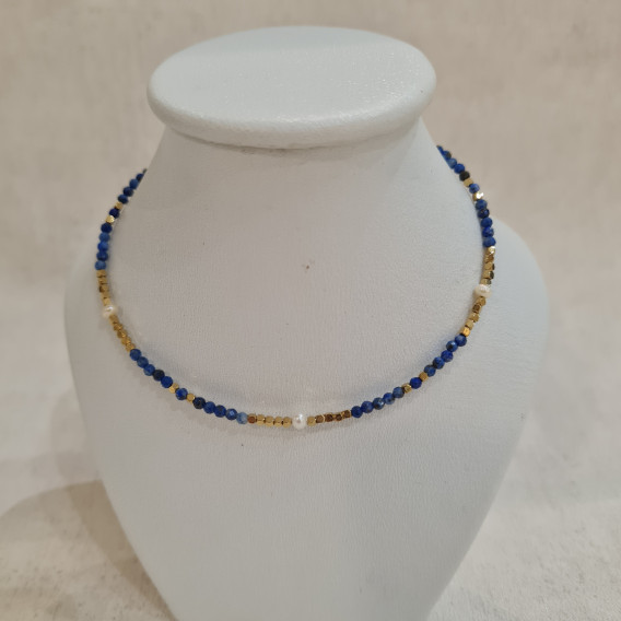 Collier Agathe Sodalite