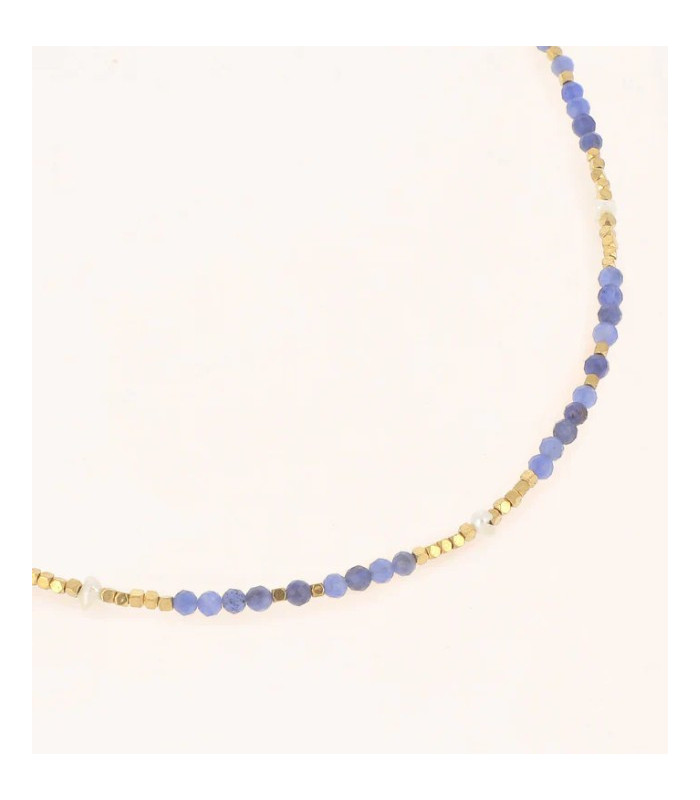 Collier Agathe Lapis Lazulis