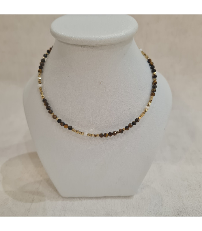 Collier Agathe Lapis Lazulis