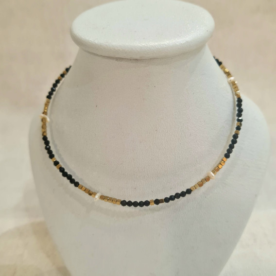 Collier Agathe Lapis Lazulis