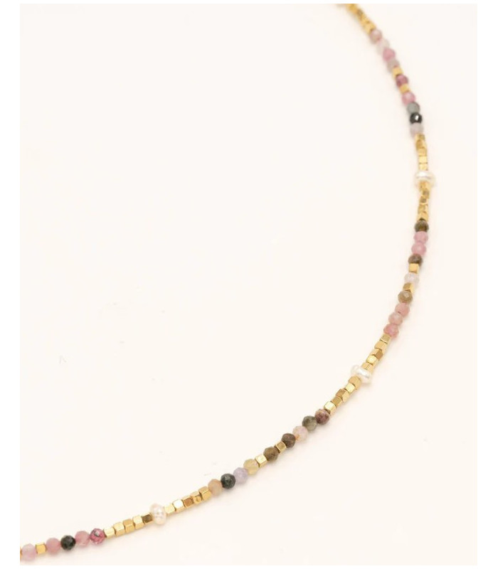 Collier Agate Tourmaline