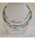 Collier Agate Turquoise Africaine
