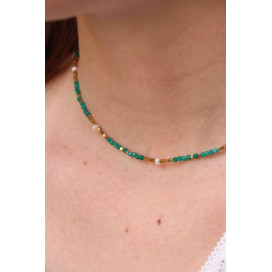 Collier Agathe Lapis Lazulis