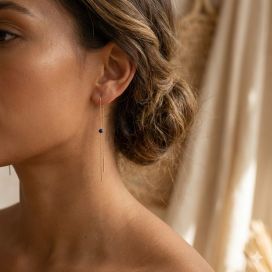 Boucles d'oreilles chaine clarisse