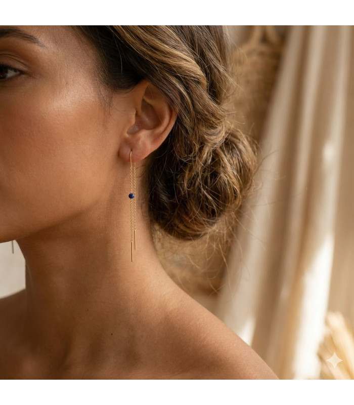 Boucles d'oreilles KELLY bleues