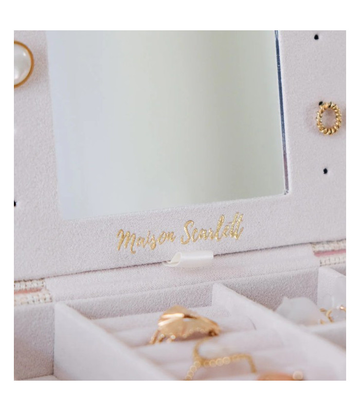 Boîte à bijoux de voyage Brigitte en Lin