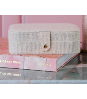 copy of Boîte à bijoux de voyage Corinne en velours Rouge