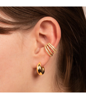 Bague d'oreille Fiona 4 rangs Strass