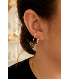 Bague d'oreille double créole Jessica