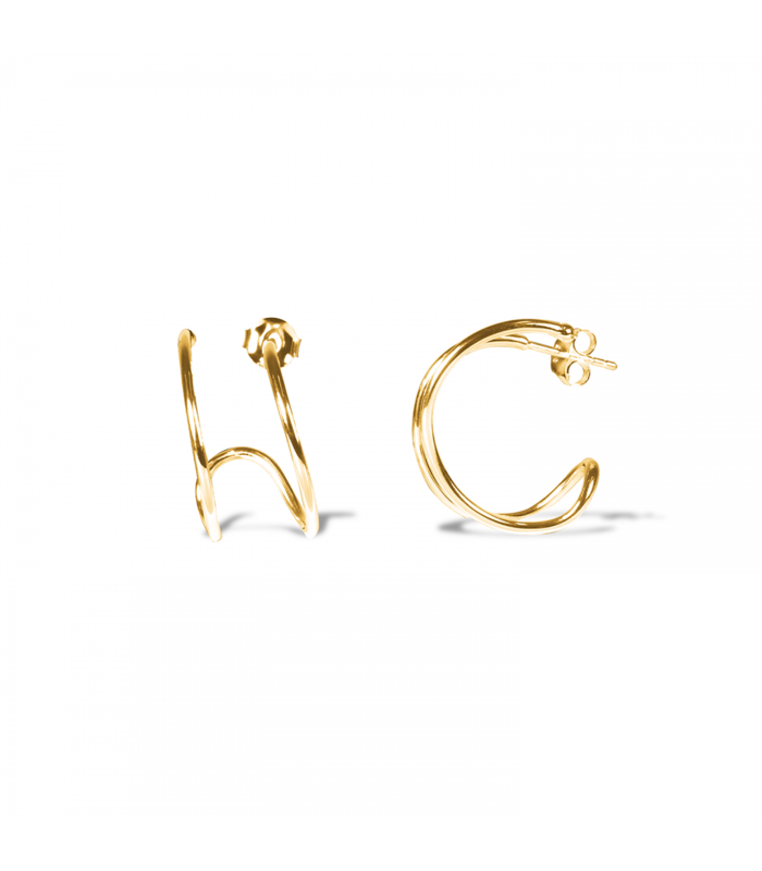 Bague d'oreille double créole Jessica