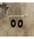 Boucles d’oreilles noir Costa Rica