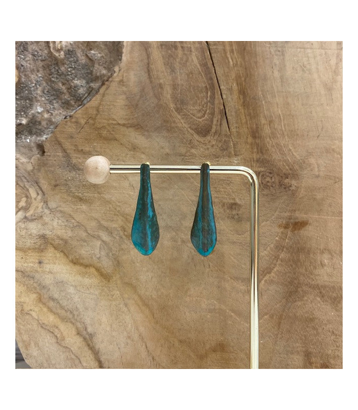 Boucles d’oreilles dorée Cassis