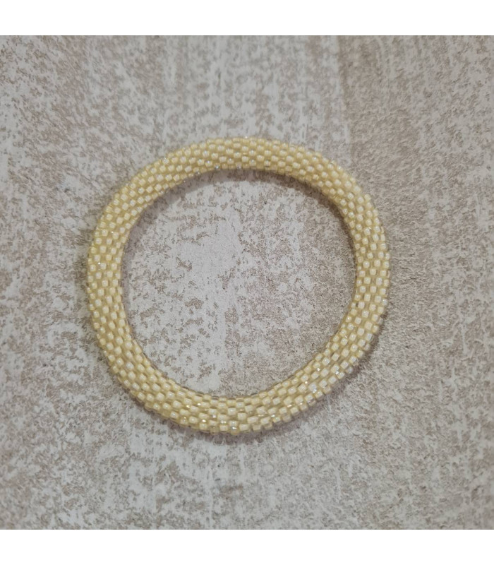 Bracelet Perles Tissées Népalais Uni