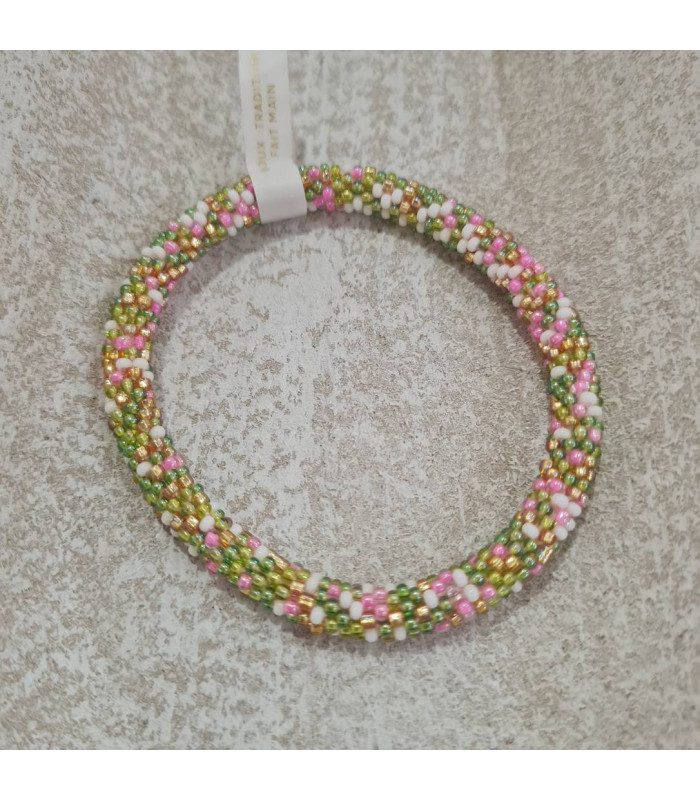Bracelet Perles Tissées Népalais Multicolore