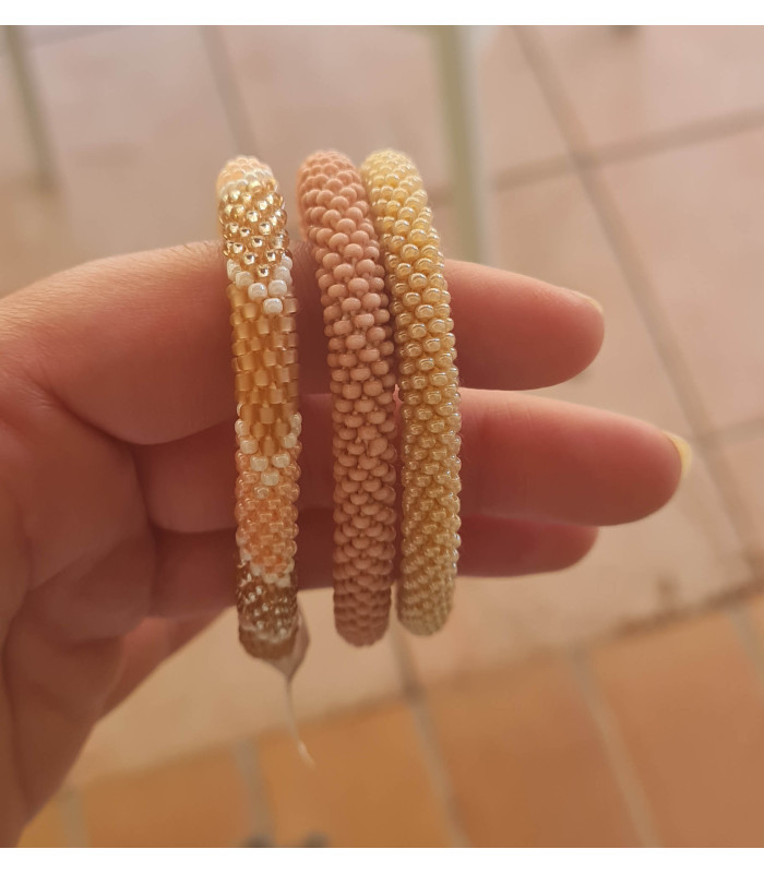 Bracelet Perles Tissées Népalais Multicolore