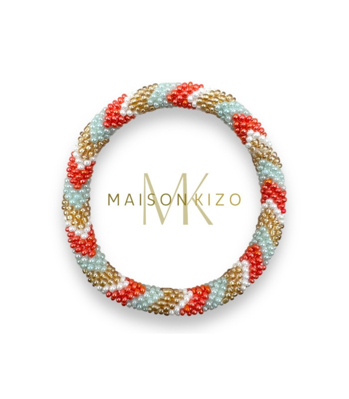 Bracelet Perles Tissées Népalais Multicolore