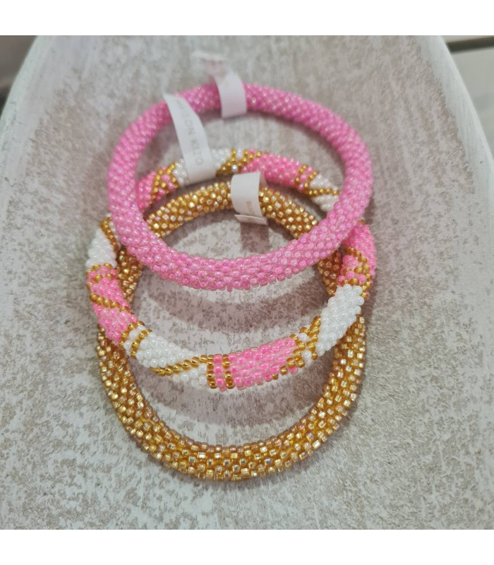 Bracelet Perles Tissées Népalais Multicolore