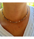 Collier Agate Aventurine Bleue