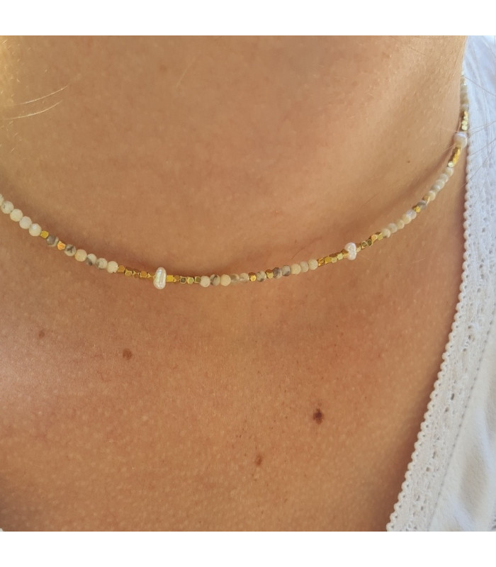 Collier Agate naturelle