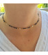 Collier Agate Noire