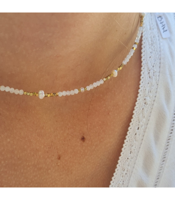 White AGATE Necklace