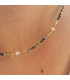 Collier Agate Kaki