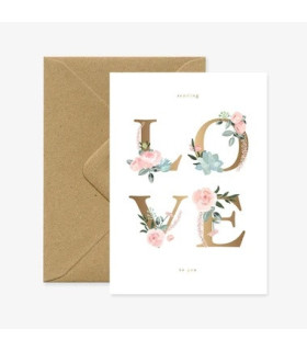 Carte Love Fleur
