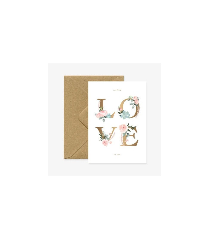 Carte Love Fleur