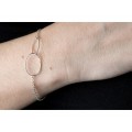 Bracelet Chaine Double Ovale