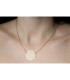 Collier chaine grande rosace