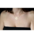 Collier chaine grande rosace