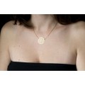 Collier chaine grande rosace