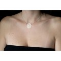 Collier chaine grande rosace