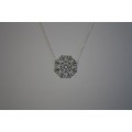 Collier chaine grande rosace
