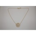 Collier chaine grande rosace