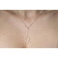 Collier un ovale goutte