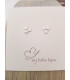 Boucles d'oreille 3 étoiles