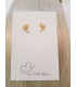 Boucles d'oreille Flamand Rose