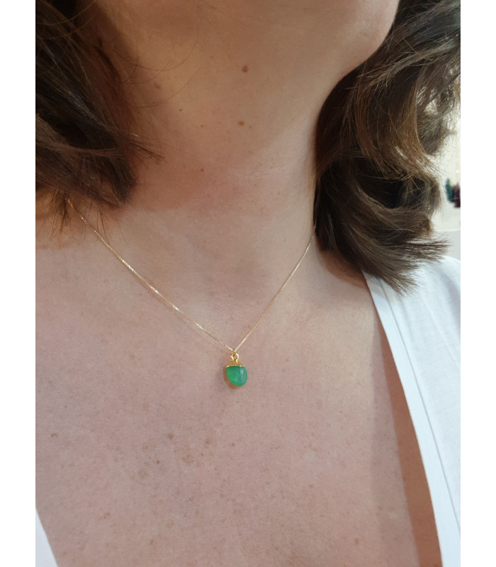 Collier Amulette Pierre Semi Précieuse